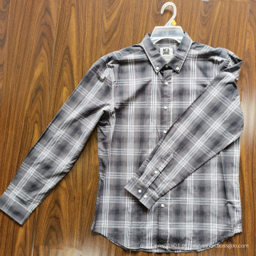 Camisas 100% algodão para adultos Camisas masculinas de manga comprida